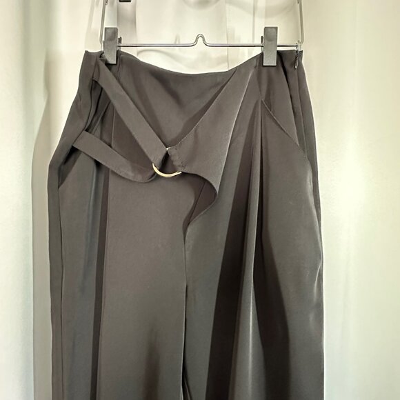 Allie Rose Black wide leg trousers Women's Size Large - Picture 3 of 10